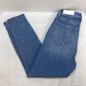 Loft Outlet Jeans Womens 10 Skinny Ankle Denim Blue Stretch High Rise NWT